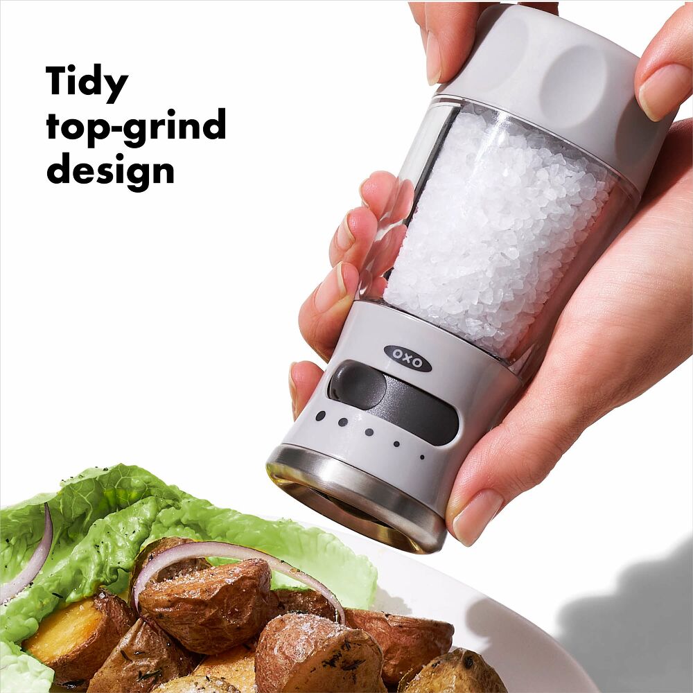 Contoured Mess-Free Salt Grinder R9