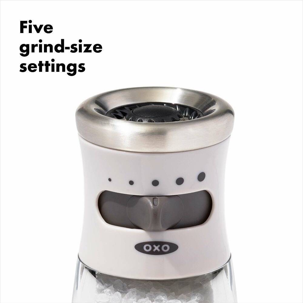 Contoured Mess-Free Salt Grinder R9