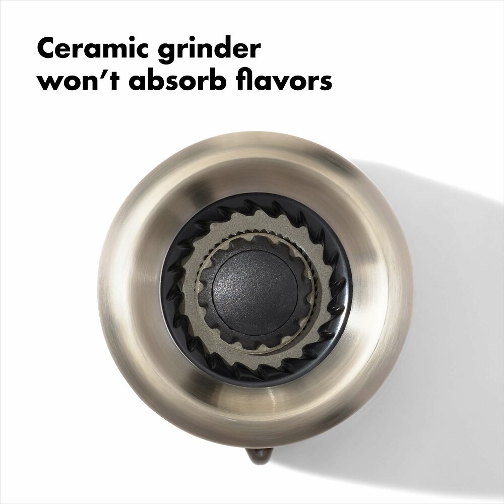 Contoured Mess-Free Salt Grinder R9