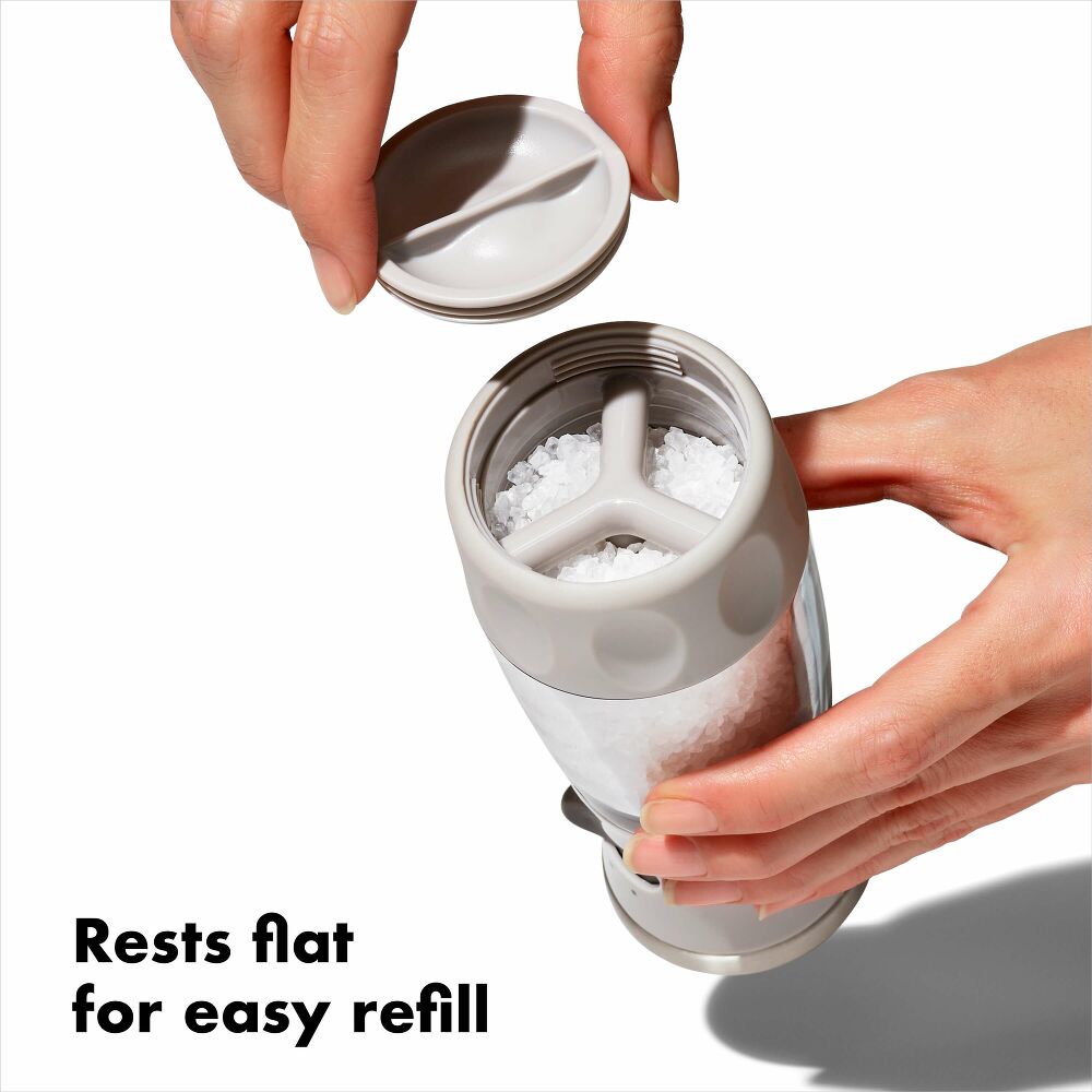 Contoured Mess-Free Salt Grinder R9