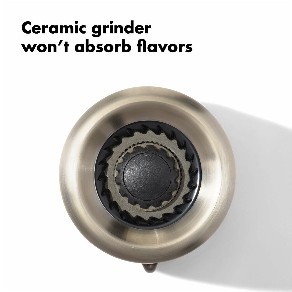 Contoured Mess-Free Pepper Grinder V5