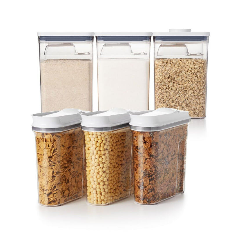 3 Piece Cereal Dispenser Set & 6-Piece POP Container Set Bundle H3