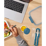 Prep & Go Stainless Steel Utensils With Case - Ocean Blue Q3