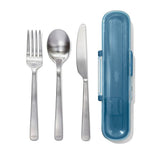 Prep & Go Stainless Steel Utensils With Case - Ocean Blue Q3