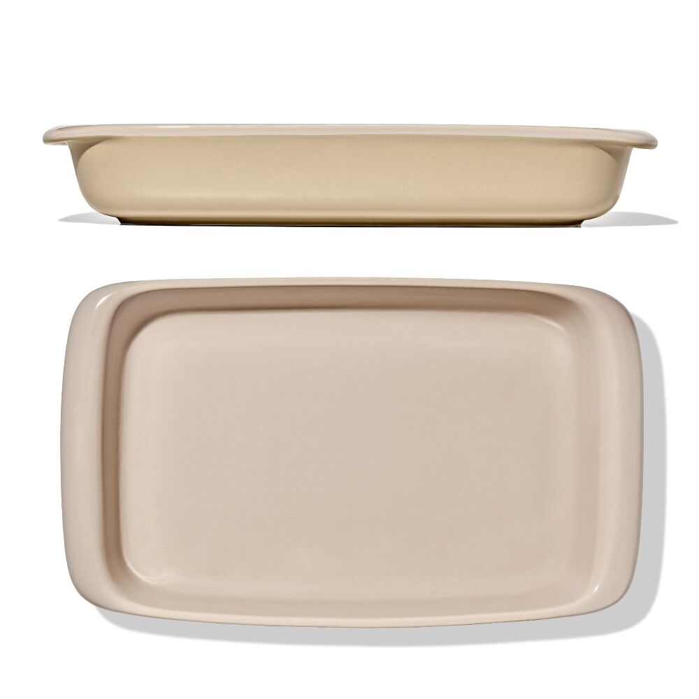 3 Qt Rectangular Stoneware Baking Dish J9
