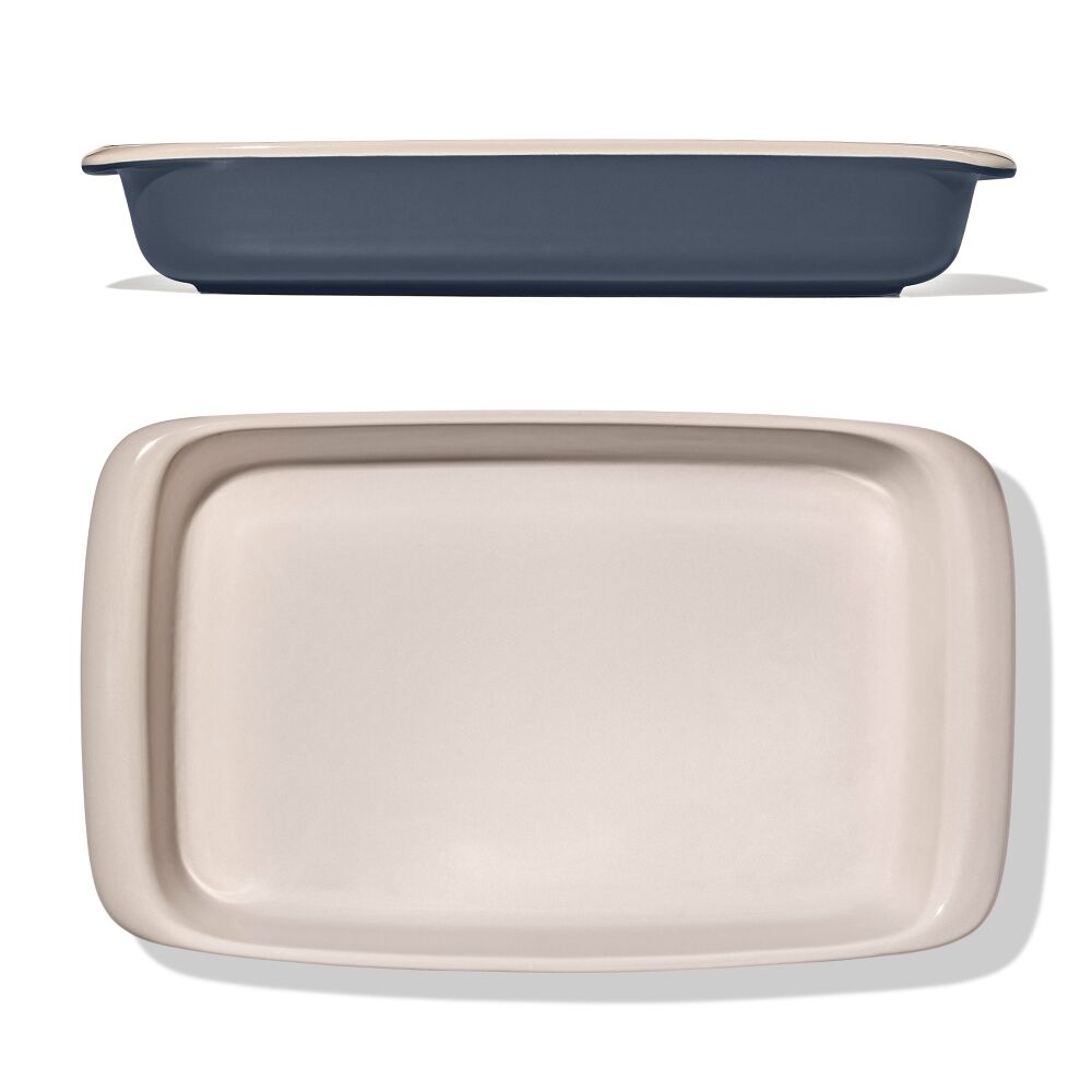 3 Qt Rectangular Stoneware Baking Dish H8