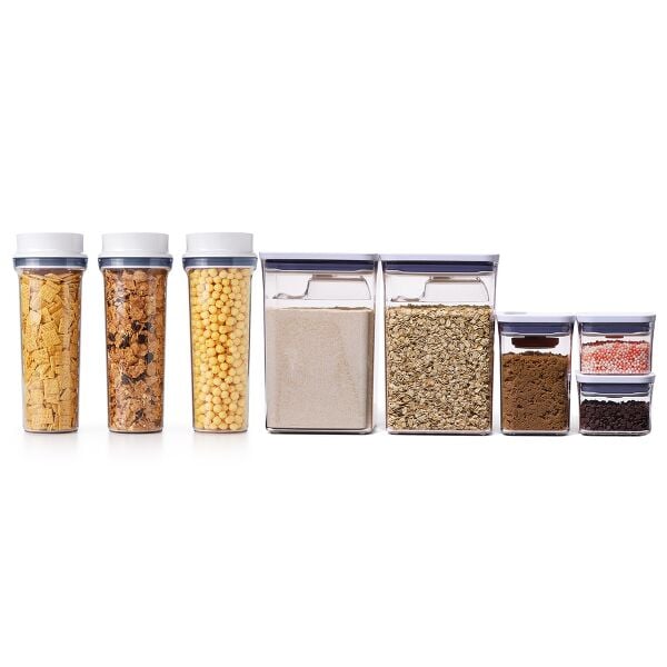 3 Piece Cereal Dispenser Set & 8-Piece POP Container Baking Set Bundle F3