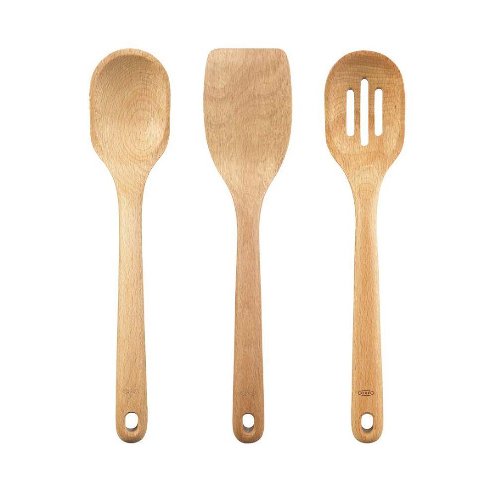 3 Piece Wooden Utensil Set V8