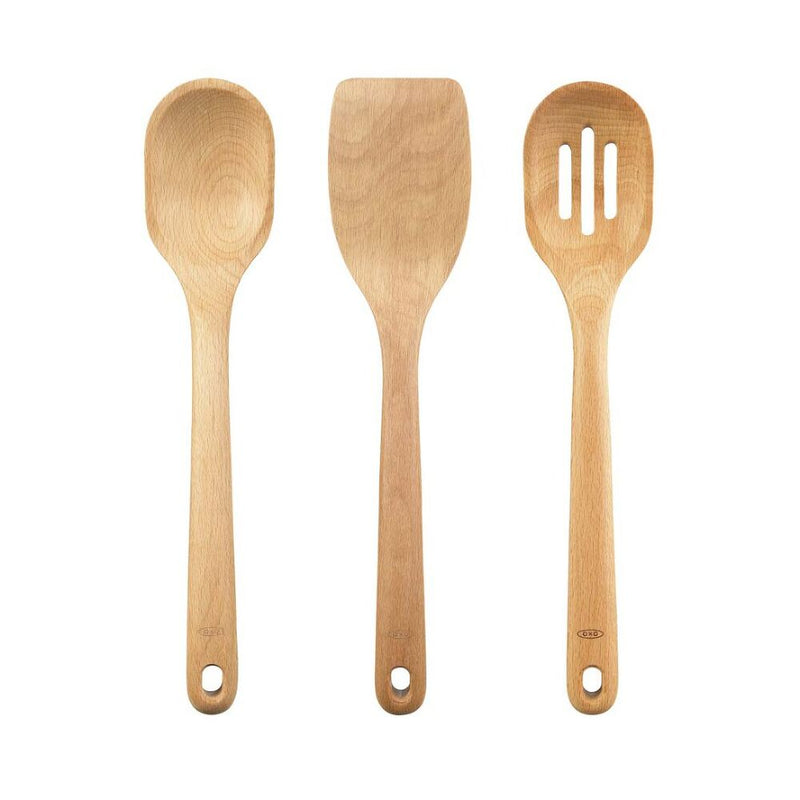 3 Piece Wooden Utensil Set V8