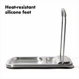 Stainless Steel Spoon Rest with Lid Holder T5
