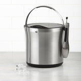 Steel Ice Bucket & Tong Set J4