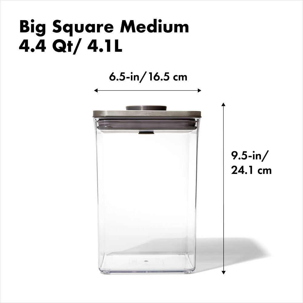 POP Container - Big Square Medium (4.4 Qt/4.2 L) H4
