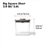 POP Container - Big Square Short (2.8 Qt/2.6 L) H6