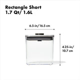 POP Container - Rectangle Short (1.7 Qt/1.6 L) - Matte Black X4