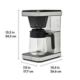 8-Cup Coffee Maker with Podless Single-Serve Function and Glass Carafe I0