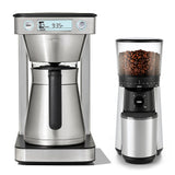 12-Cup Coffee Maker with Podless Single-Serve Function & Conical Burr Coffee Grinder Bundle R1