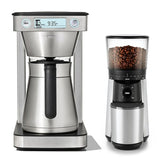 12-Cup Coffee Maker with Podless Single-Serve Function & Conical Burr Coffee Grinder Bundle T9