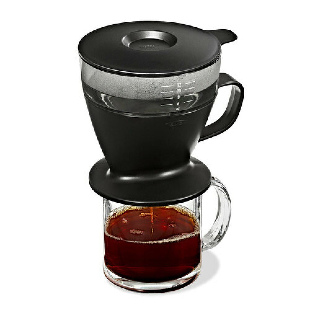 Pour Over Coffee Maker with Water Tank - Matte Black N1