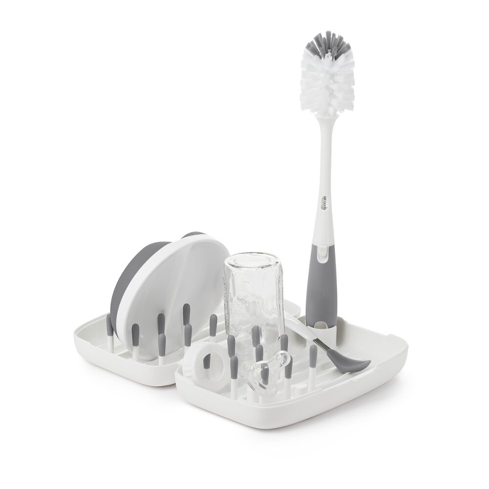 On-the-Go Drying Rack with Bottle Brush A4