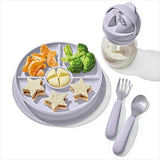 Stick & Stay Suction Divided Plate X8