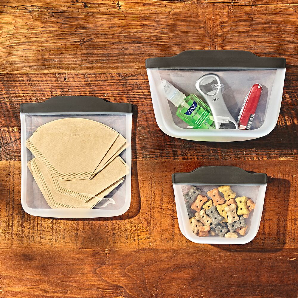 Outdoor Silicone Reusable Stand Up Bag Quart (32 oz) T7