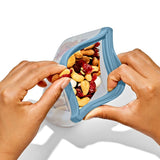 Silicone Reusable Bag  Stand-Up Snack (12 oz) - Ocean Blue L3