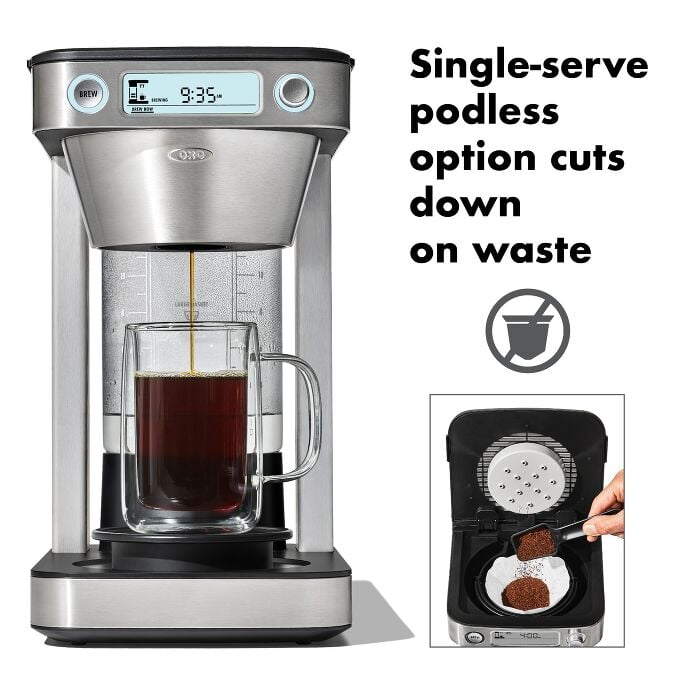 12-Cup Coffee Maker with Podless Single-Serve Function A6