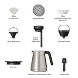 12-Cup Coffee Maker with Podless Single-Serve Function A6