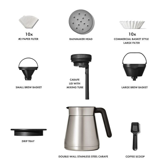 12-Cup Coffee Maker with Podless Single-Serve Function A6