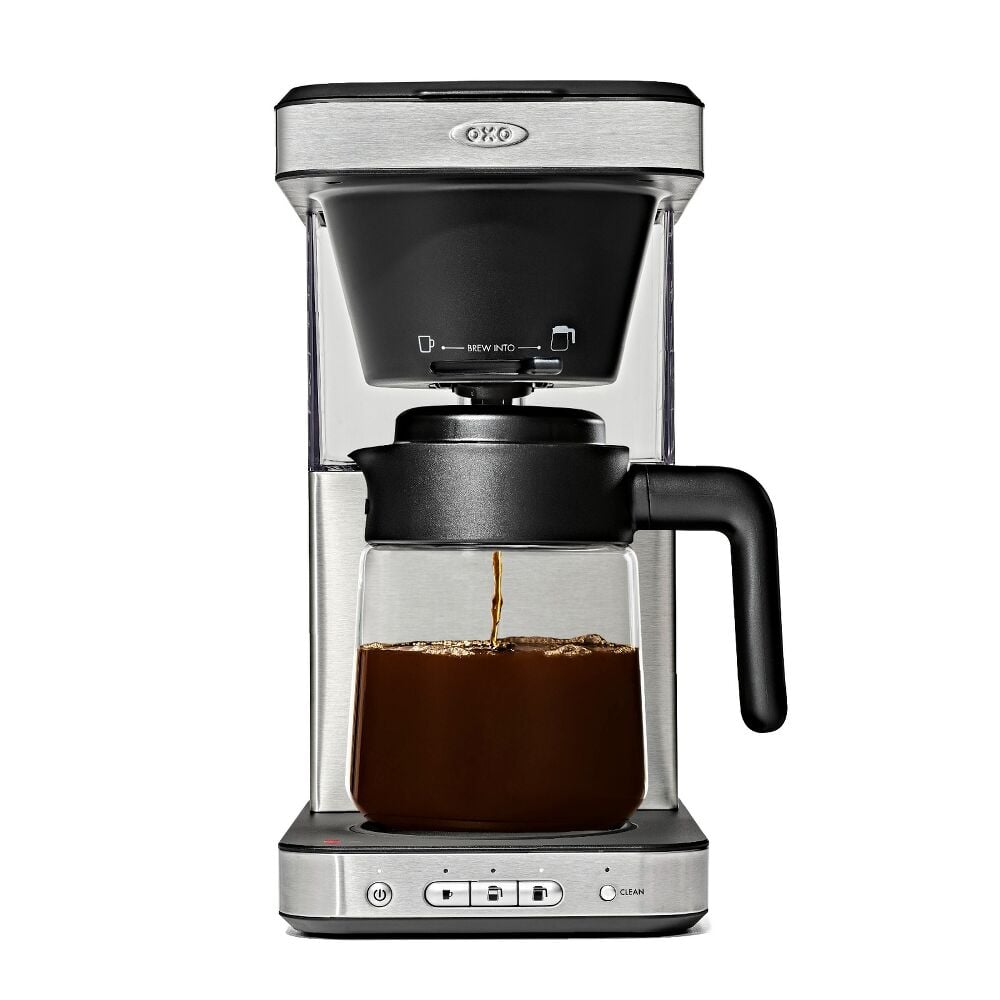 8-Cup Coffee Maker with Podless Single-Serve Function and Glass Carafe I0