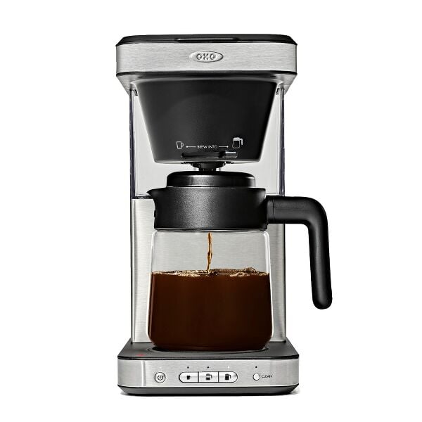 8-Cup Coffee Maker with Podless Single-Serve Function and Glass Carafe I0