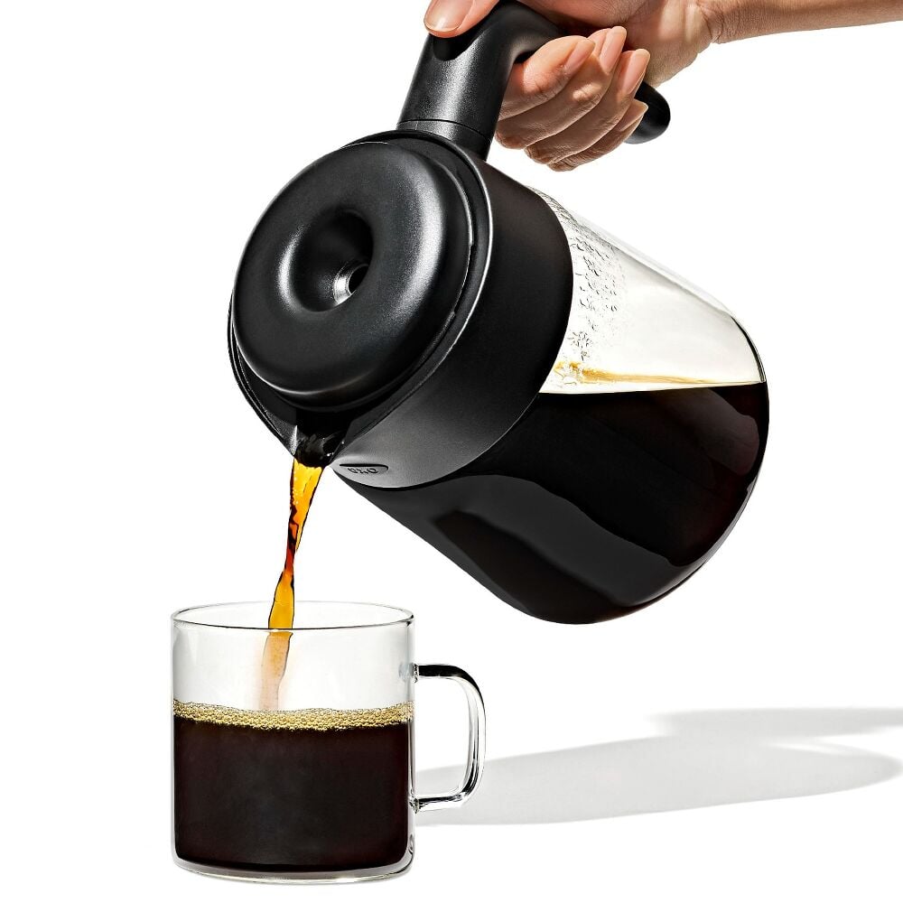 8-Cup Coffee Maker with Podless Single-Serve Function and Glass Carafe I0