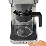 8-Cup Coffee Maker with Podless Single-Serve Function and Glass Carafe I0