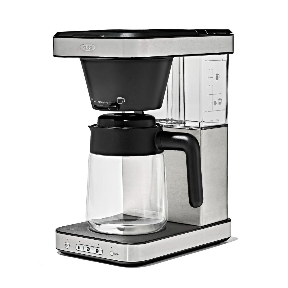 8-Cup Coffee Maker with Podless Single-Serve Function and Glass Carafe I0