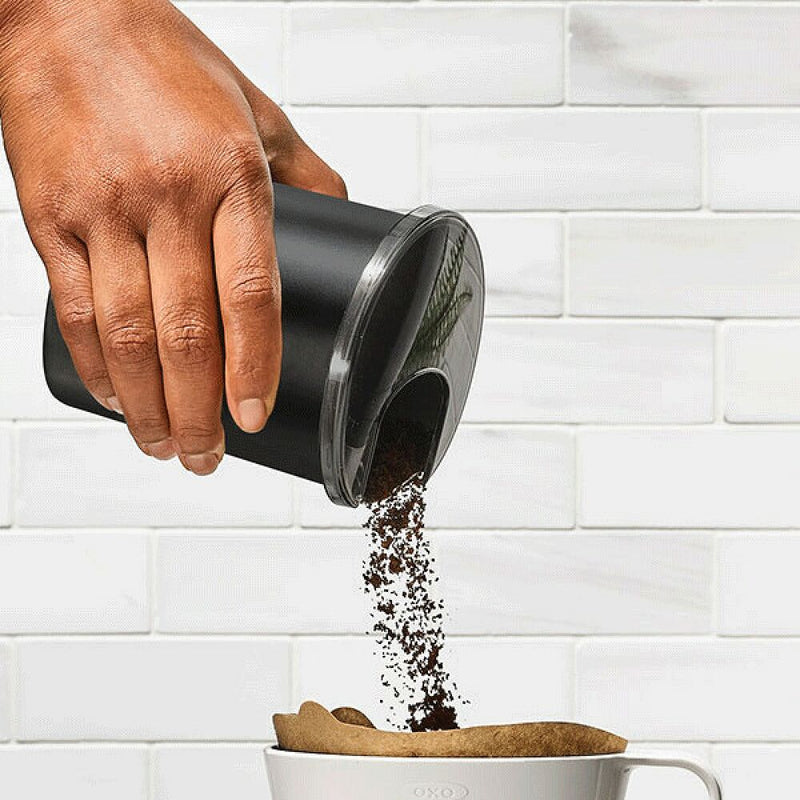 Replacement Coffee Grounds Container for Conical Burr Coffee Grinder - Matte Black L7