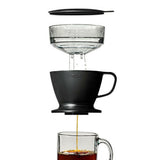 Pour Over Coffee Maker with Water Tank - Matte Black N1