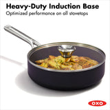 Ceramic Professional Non-Stick 3-Quart Sauté Pan with Lid S1