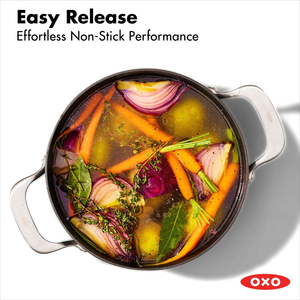 Ceramic Professional Non-Stick 5QT Stock Pot with Lid L2