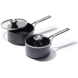 Ceramic Professional Non-Stick 4-Piece Saucepan Set (1.7 Qt & 2.3 Qt) Y7