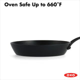 Carbon Steel Obsidian Series 8-Inch Frypan with Silicone Sleeve Y8