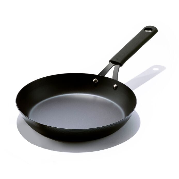 Carbon Steel Obsidian Series 10-Inch Frypan with Silicone Sleeve E0