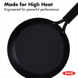 Carbon Steel Obsidian Series 10-Inch Frypan with Silicone Sleeve E0