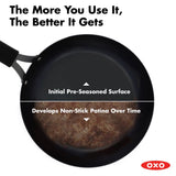 Obsidian Carbon Steel 10-Inch Crêpe Pan with Silicone Sleeve Z2