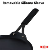 Obsidian Carbon Steel 10-Inch Crêpe Pan with Silicone Sleeve Z2