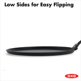 Obsidian Carbon Steel 10-Inch Crêpe Pan with Silicone Sleeve Z2