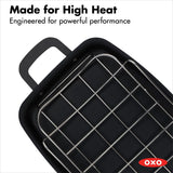 Carbon Steel Obsidian Series Roaster with Rack E3