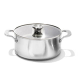 Stainless Steel Mira Series 5.2qt Casserole And Lid Z1