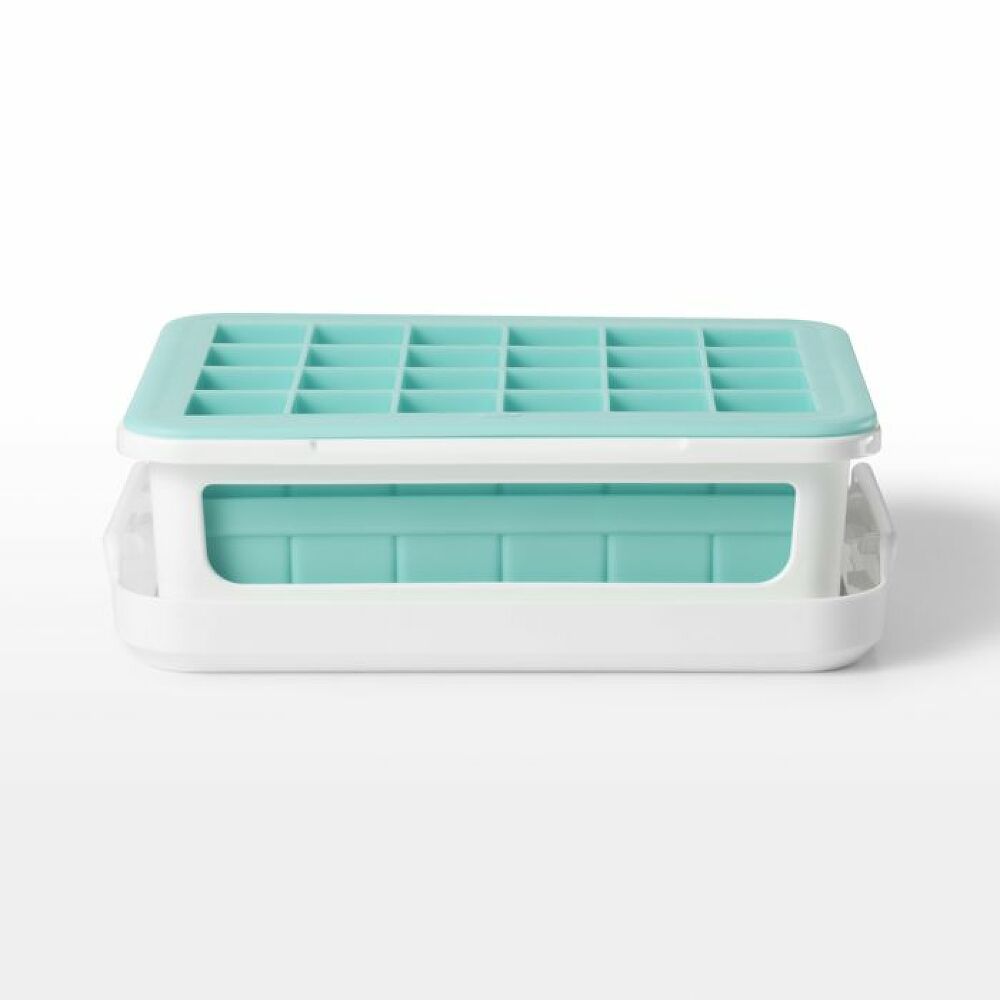 Covered Silicone Ice Cube Tray-Cocktail Cubes N6
