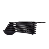 7 Piece Plastic Measuring Spoons - Black R3