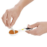 7 Piece Plastic Measuring Spoons - White P3